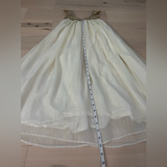 Sweet Boutons Metallic Thread Kids Dress Girls Size 7 - Picture 4 of 17